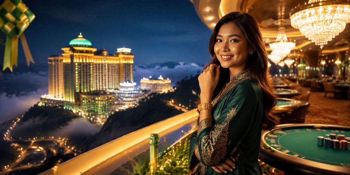 Suasana kasino hiburan Genting Highlands semasa Hari Raya melalui platform ssni901