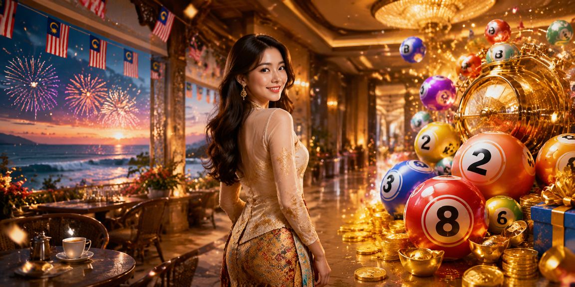 Skrin jackpot loteri Malaysia dengan nombor bertuah di platform ssni901